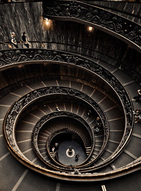 Photo:  Spiral Staircase at the Vatican Museum
